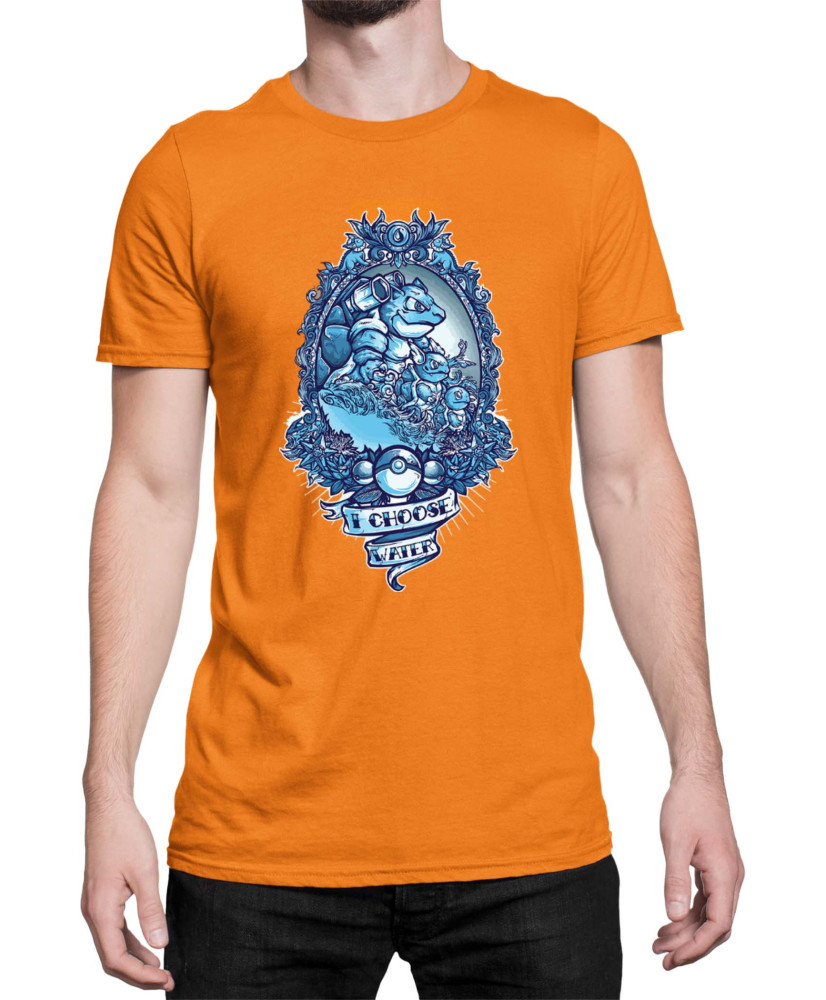 Мъжка Тениска Japan Manga Anime Comics Pokemon I Choose Water