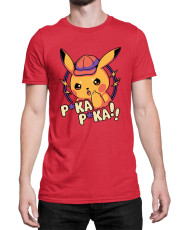 Мъжка Тениска Japan Manga Anime Comics Pokemon Pika Pika