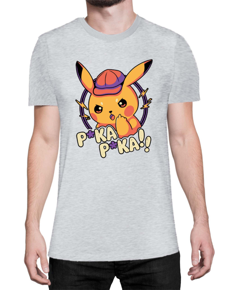 Мъжка Тениска Japan Manga Anime Comics Pokemon Pika Pika