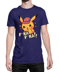 Мъжка Тениска Japan Manga Anime Comics Pokemon Pika Pika