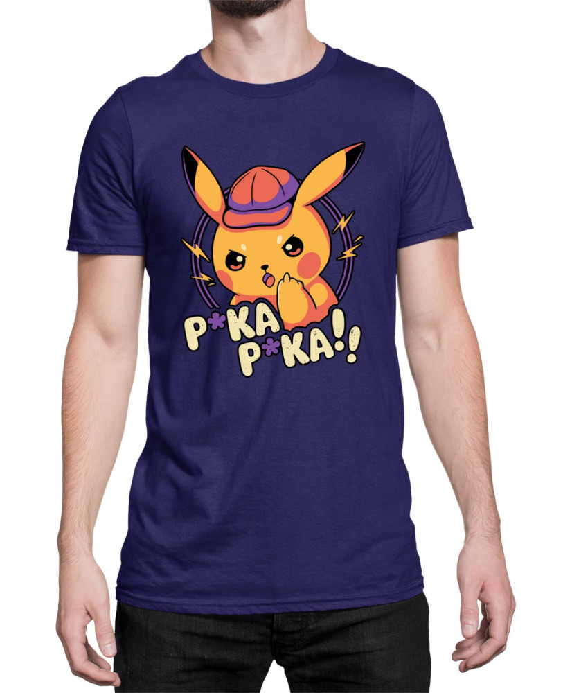 Мъжка Тениска Japan Manga Anime Comics Pokemon Pika Pika