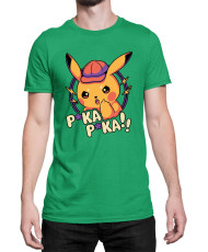 Мъжка Тениска Japan Manga Anime Comics Pokemon Pika Pika