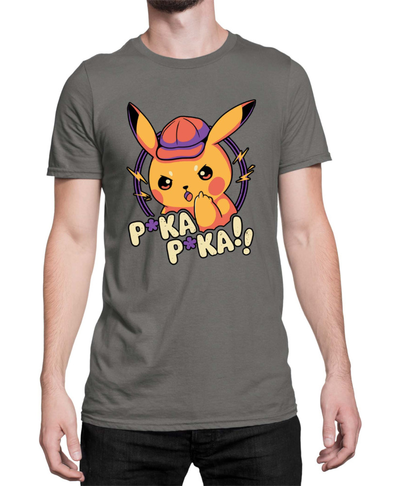 Мъжка Тениска Japan Manga Anime Comics Pokemon Pika Pika