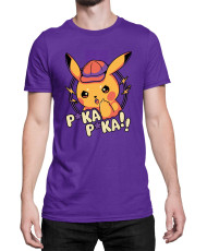 Мъжка Тениска Japan Manga Anime Comics Pokemon Pika Pika