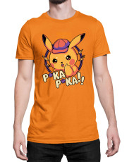Мъжка Тениска Japan Manga Anime Comics Pokemon Pika Pika