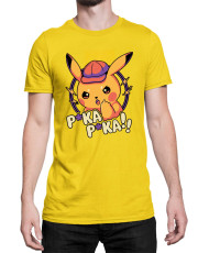 Мъжка Тениска Japan Manga Anime Comics Pokemon Pika Pika