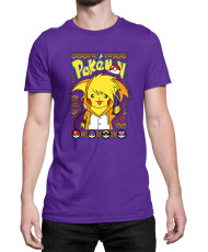 Мъжка Тениска Japan Manga Anime Comics Pokemon Pikachu 03