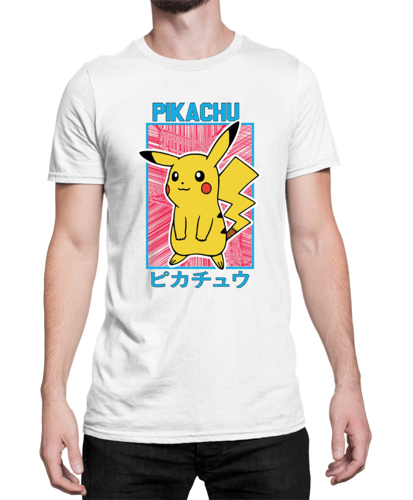 Мъжка Тениска Japan Manga Anime Comics Pokemon Pikachu 04