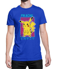 Мъжка Тениска Japan Manga Anime Comics Pokemon Pikachu 04
