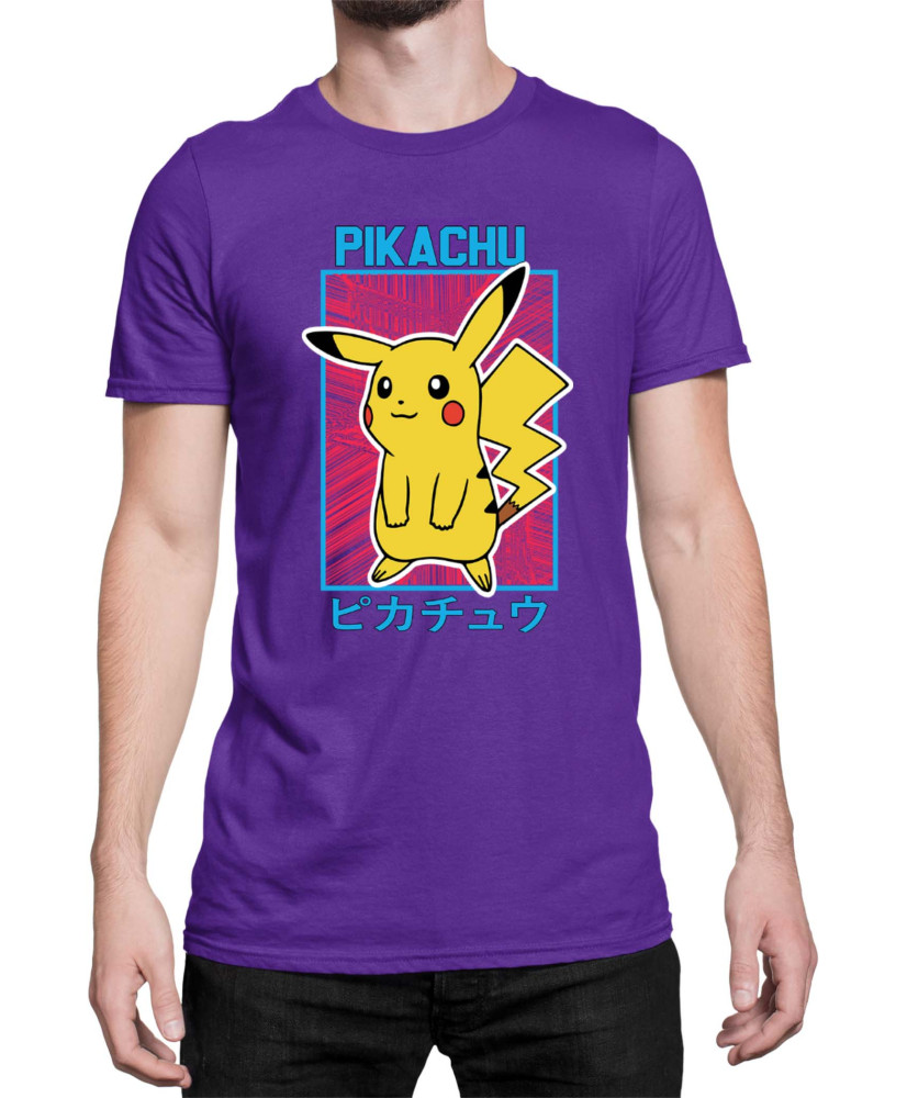 Мъжка Тениска Japan Manga Anime Comics Pokemon Pikachu 04