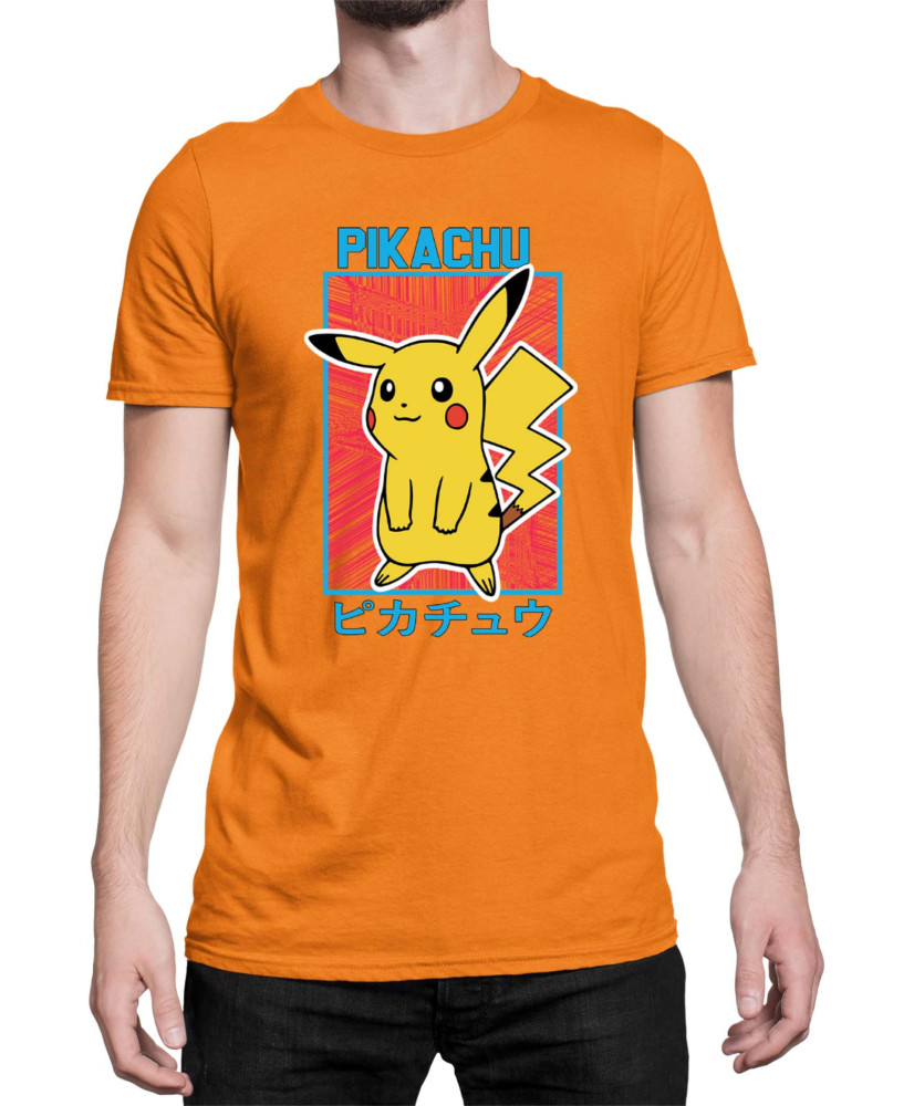 Мъжка Тениска Japan Manga Anime Comics Pokemon Pikachu 04