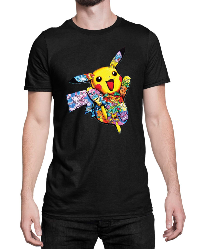 Мъжка Тениска Japan Manga Anime Comics Pokemon Pikachu 05