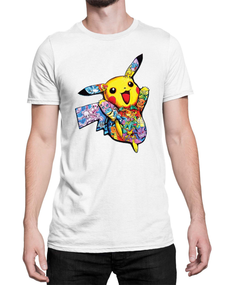 Мъжка Тениска Japan Manga Anime Comics Pokemon Pikachu 05
