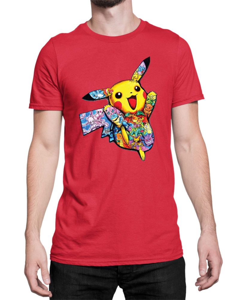 Мъжка Тениска Japan Manga Anime Comics Pokemon Pikachu 05