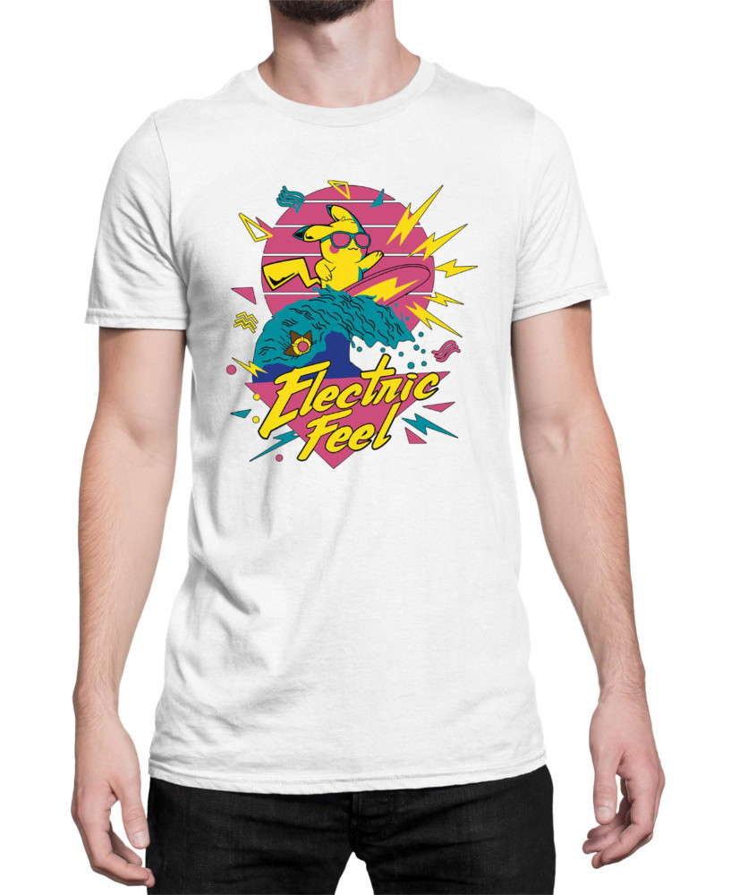 Мъжка Тениска Japan Manga Anime Comics Pokemon Pikachu Electric Feel