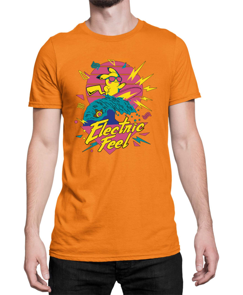 Мъжка Тениска Japan Manga Anime Comics Pokemon Pikachu Electric Feel