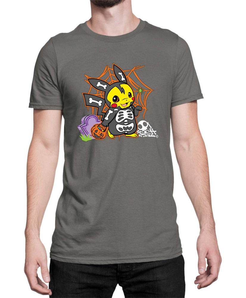 Мъжка Тениска Japan Manga Anime Comics Pokemon Pikachu Halloween 01 Мъжка Тениска Japan Manga Anime Comics Pokemon Pikachu Halloween 01