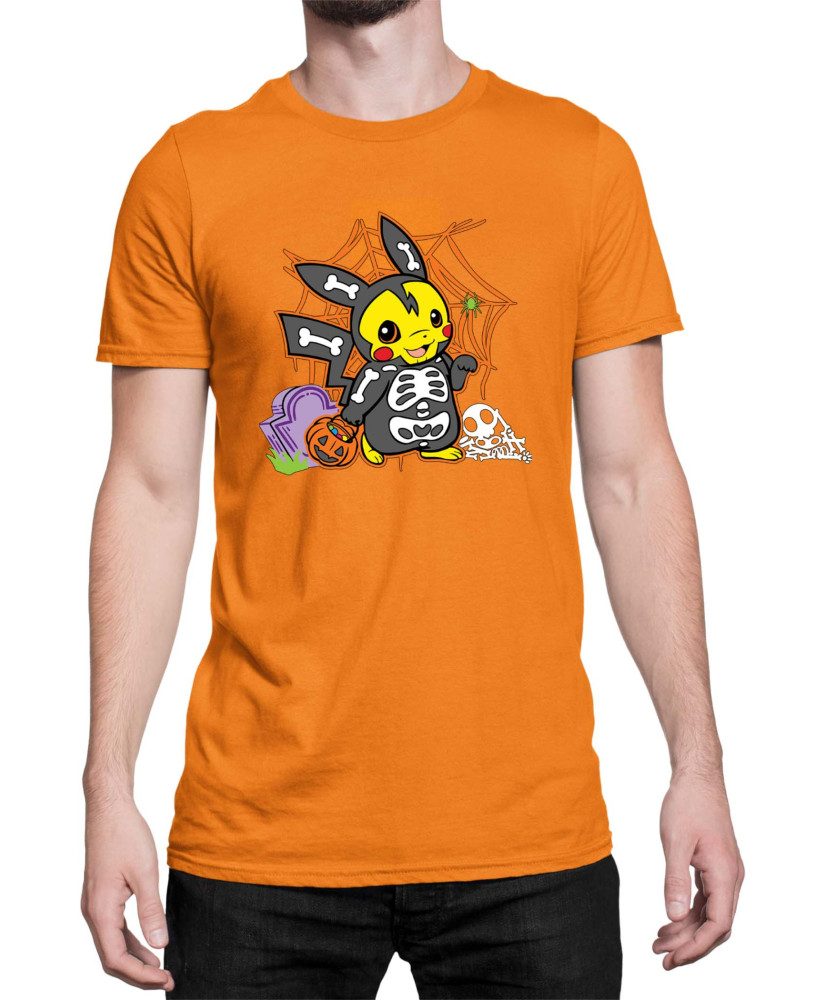 Мъжка Тениска Japan Manga Anime Comics Pokemon Pikachu Halloween 01 Мъжка Тениска Japan Manga Anime Comics Pokemon Pikachu Halloween 01