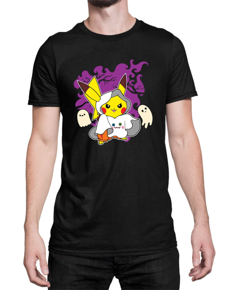 Мъжка Тениска Japan Manga Anime Comics Pokemon Pikachu Halloween 02 Мъжка Тениска Japan Manga Anime Comics Pokemon Pikachu Halloween 02
