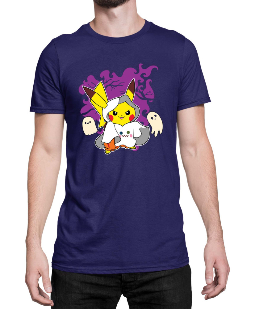 Мъжка Тениска Japan Manga Anime Comics Pokemon Pikachu Halloween 02 Мъжка Тениска Japan Manga Anime Comics Pokemon Pikachu Halloween 02