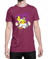 Мъжка Тениска Japan Manga Anime Comics Pokemon Pikachu Halloween 02