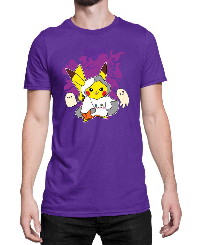 Мъжка Тениска Japan Manga Anime Comics Pokemon Pikachu Halloween 02 Мъжка Тениска Japan Manga Anime Comics Pokemon Pikachu Halloween 02