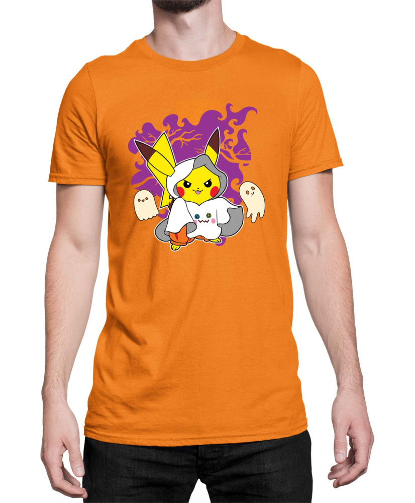 Мъжка Тениска Japan Manga Anime Comics Pokemon Pikachu Halloween 02 Мъжка Тениска Japan Manga Anime Comics Pokemon Pikachu Halloween 02