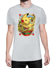 Мъжка Тениска Japan Manga Anime Comics Pokemon Pikachu Ramen