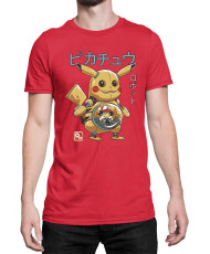 Мъжка Тениска Japan Manga Anime Comics Pokemon Pikachu Robot