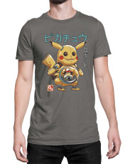 Мъжка Тениска Japan Manga Anime Comics Pokemon Pikachu Robot