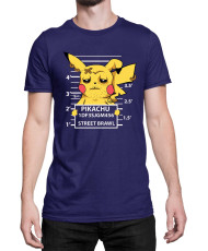 Мъжка Тениска Japan Manga Anime Comics Pokemon Pikachu Wanted