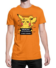 Мъжка Тениска Japan Manga Anime Comics Pokemon Pikachu Wanted