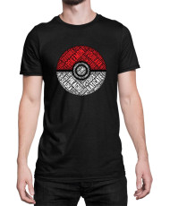 Мъжка Тениска Japan Manga Anime Comics Pokemon Pokeball