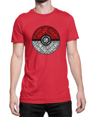 Мъжка Тениска Japan Manga Anime Comics Pokemon Pokeball