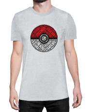 Мъжка Тениска Japan Manga Anime Comics Pokemon Pokeball