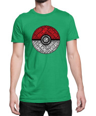 Мъжка Тениска Japan Manga Anime Comics Pokemon Pokeball