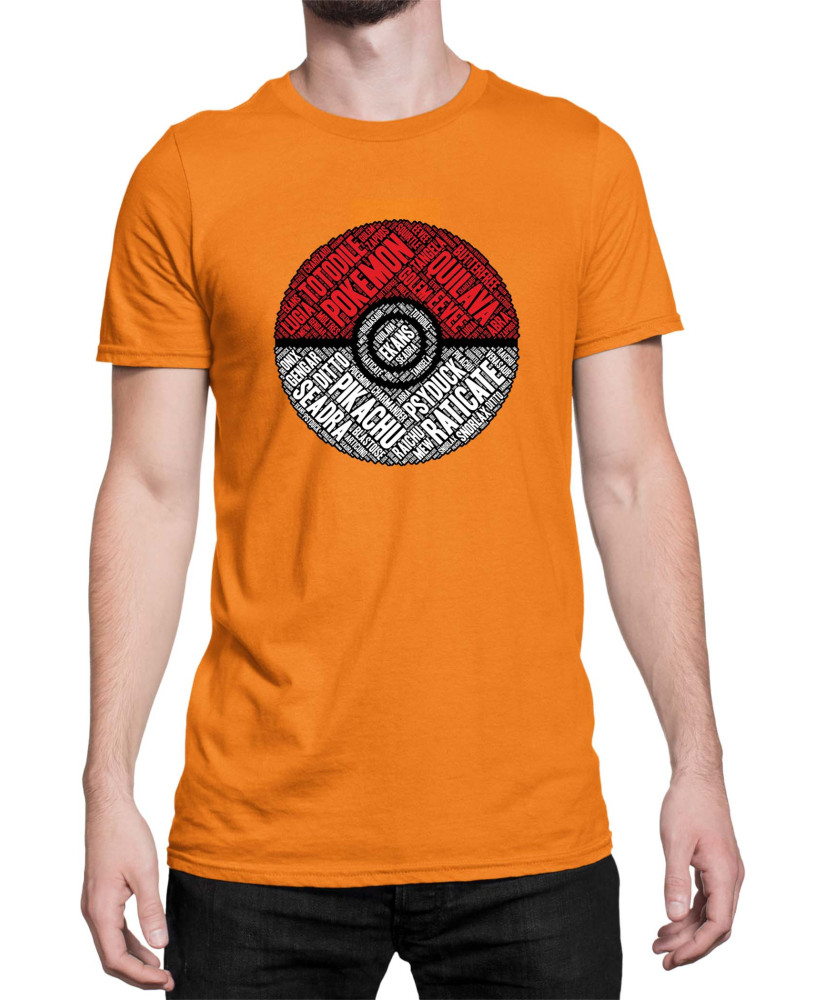 Мъжка Тениска Japan Manga Anime Comics Pokemon Pokeball