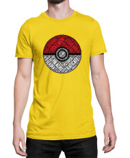 Мъжка Тениска Japan Manga Anime Comics Pokemon Pokeball