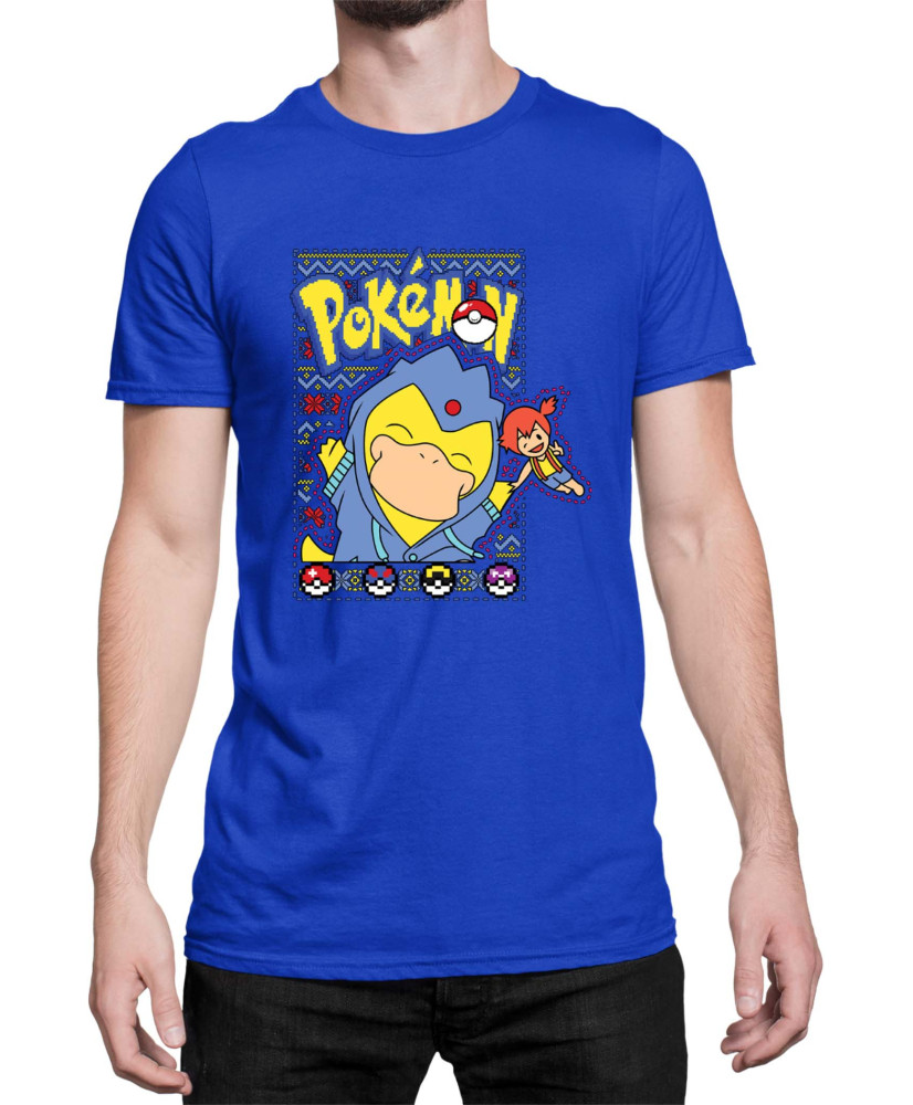 Мъжка Тениска Japan Manga Anime Comics Pokemon Psyduck