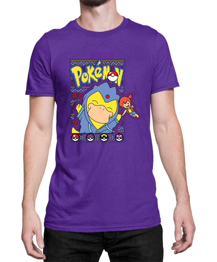Мъжка Тениска Japan Manga Anime Comics Pokemon Psyduck