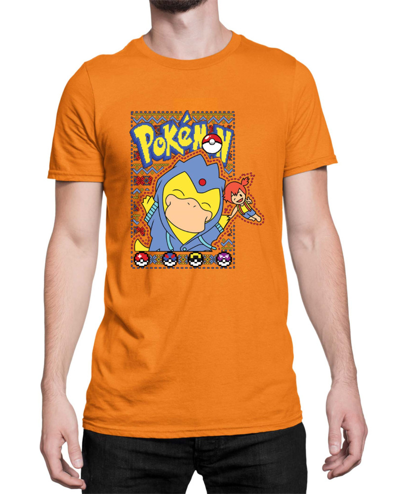 Мъжка Тениска Japan Manga Anime Comics Pokemon Psyduck