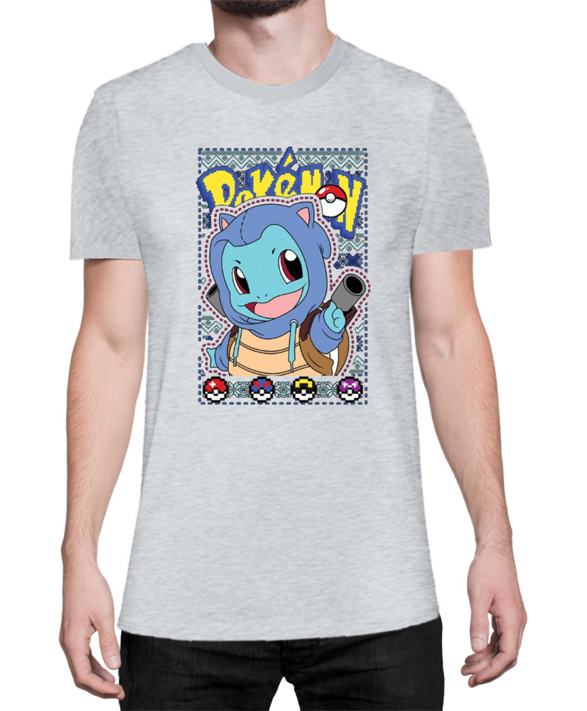Мъжка Тениска Japan Manga Anime Comics Pokemon Squirtle 02