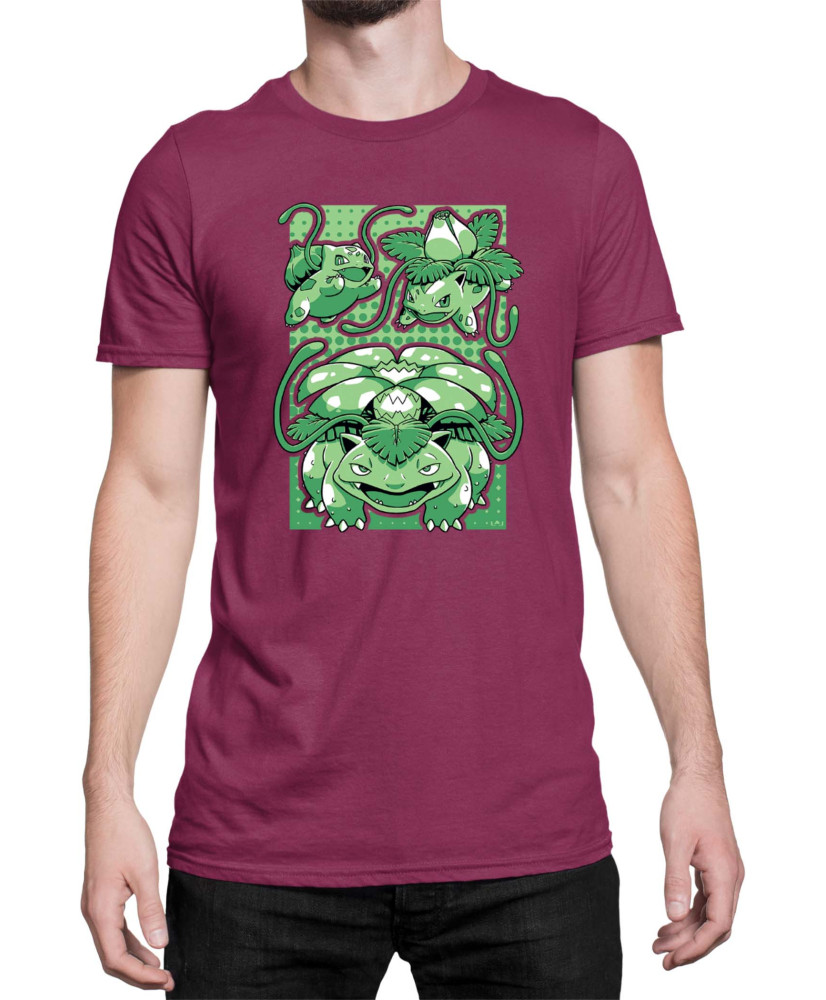 Мъжка Тениска Japan Manga Anime Comics Pokemon Valvasor