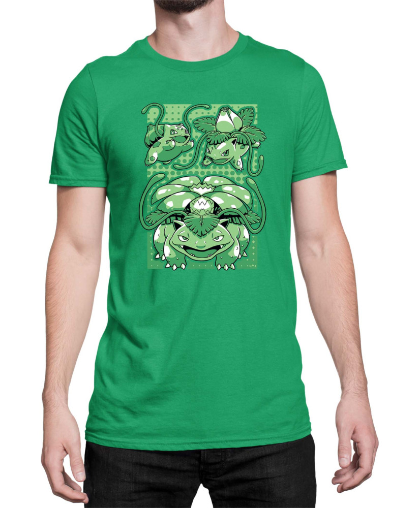 Мъжка Тениска Japan Manga Anime Comics Pokemon Valvasor