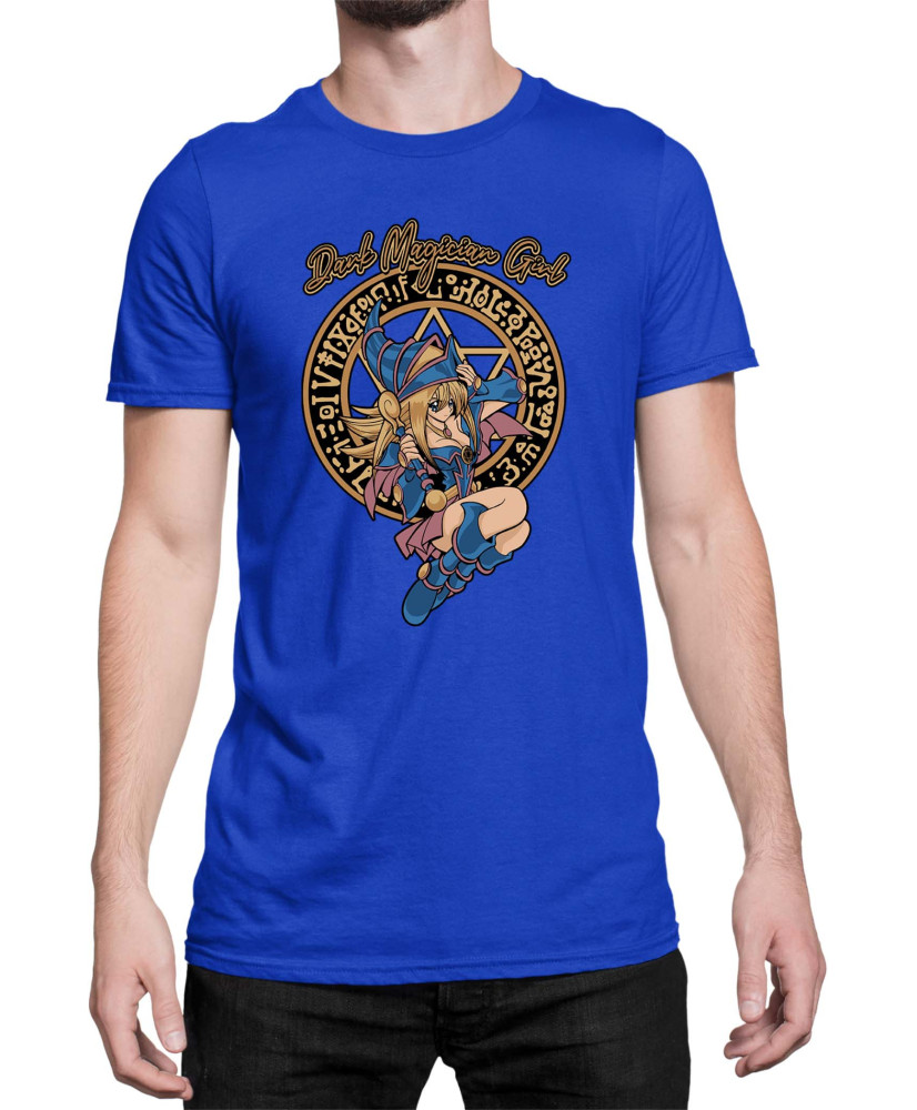 Мъжка Тениска Japan Manga Anime Comics Yu Gi Oh Dark Magician Girl