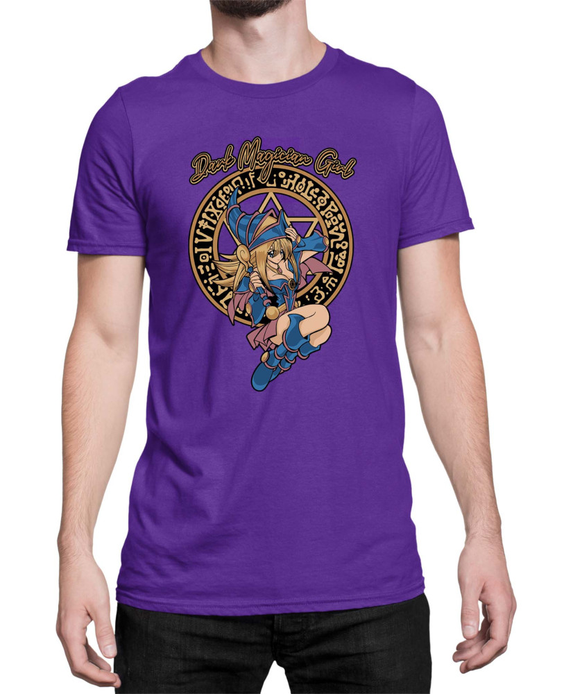 Мъжка Тениска Japan Manga Anime Comics Yu Gi Oh Dark Magician Girl