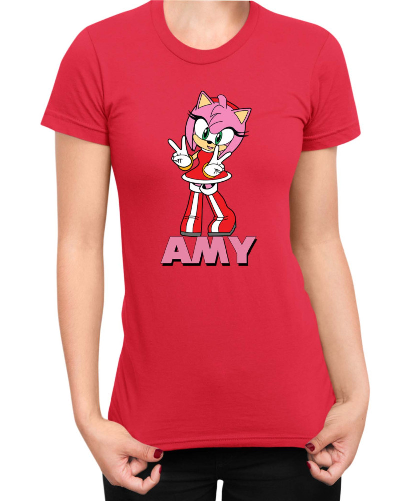 Дамска Тениска Sonic The Hedgehog Amy 01