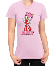 Дамска Тениска Sonic The Hedgehog Amy 01