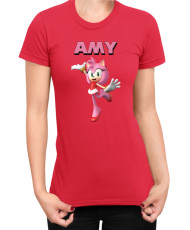 Дамска Тениска Sonic The Hedgehog Amy 02