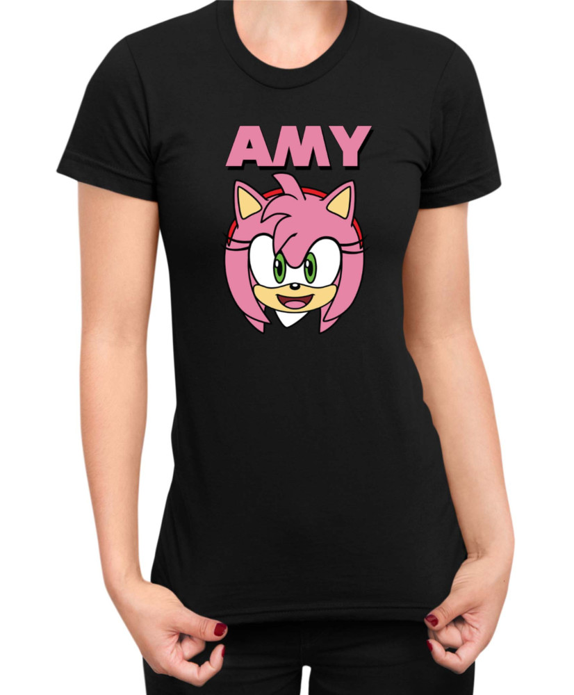 Дамска Тениска Sonic The Hedgehog Amy Face 01